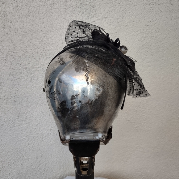 Hand Crafted Rhinestone Headband Fascinator Floral Vintage Retro Party Cosplay - Picture 5 of 7